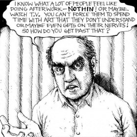 The Comic Book Artist Confronts Harvey Pekar